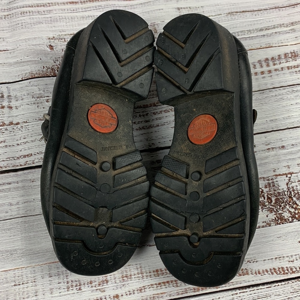 Harley Davidson short black ankle boots size 7 - Picture 7 of 11